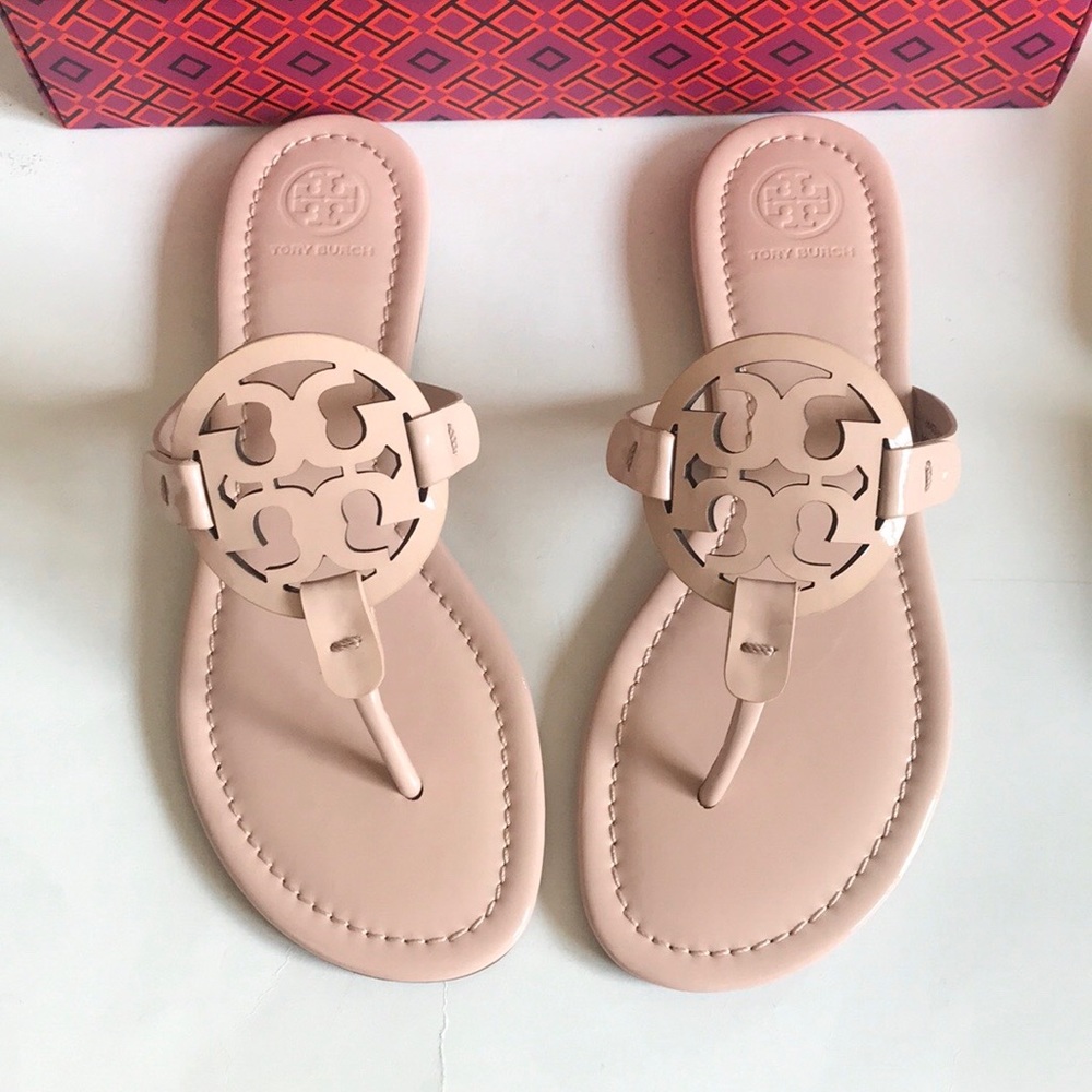 NEW Tory Burch Miller Leather Sandals - Picture 10 of 13